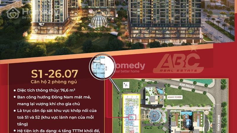 Bán Nhanh 3 Căn Hộ Đẹp Nhất Dự Án Hinode City 201 Minh Khai - Liền Kề Phố Cổ - Nhận Nhà Ở Ngay - Ảnh 1