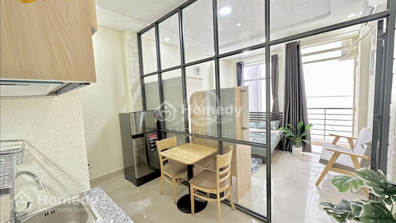 Cho thuê căn hộ 1 bedroom full nội thất, bancony, máy giặt riêng gần Chợ Tân Định_nhà thờ Tân Định - Ảnh 1