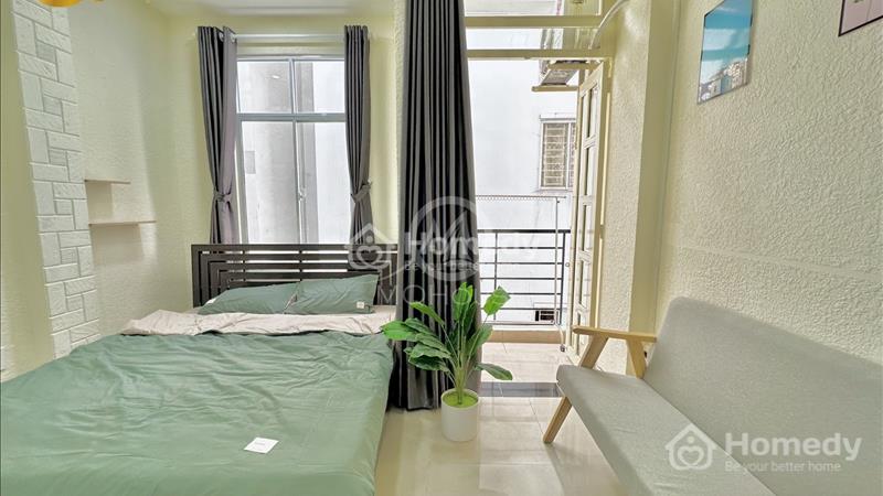 Cho thuê căn hộ 1 bedroom full nội thất, bancony, máy giặt riêng gần Chợ Tân Định_nhà thờ Tân Định - Ảnh 6