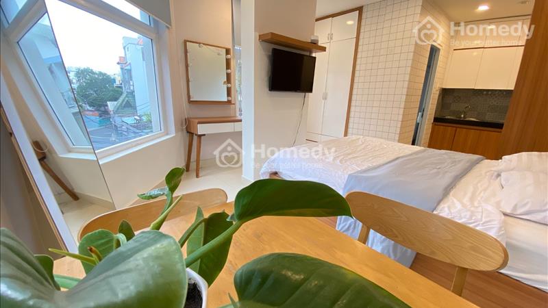 Cho thuê căn hộ dich vụ 27m2 cửa sổ thoáng đầy đủ nội thất đường Phổ Quang quận Tân Bình - Ảnh 5