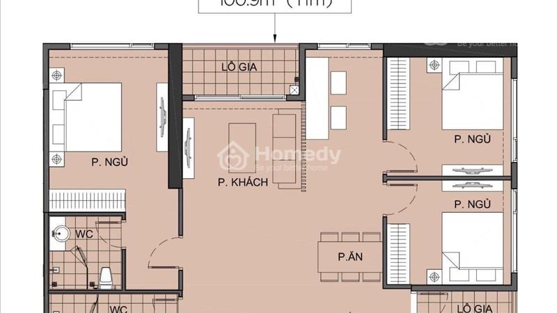 Chỉ 56tr/m mua được 3n+1dt 100m Canopy trả dần 2 năm, tiện đỗ xe tại Vinhomes Smart City giá 5,6 tỷ - Ảnh 1