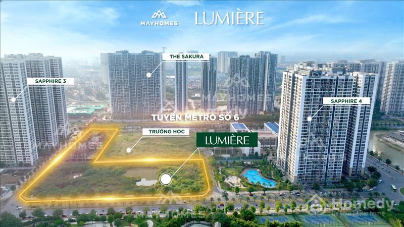Bán căn hộ hàng hiệu 3PN 116m Lumiere Evergreen trung tâm Smart City giá 7 Tỷ - Ảnh 4