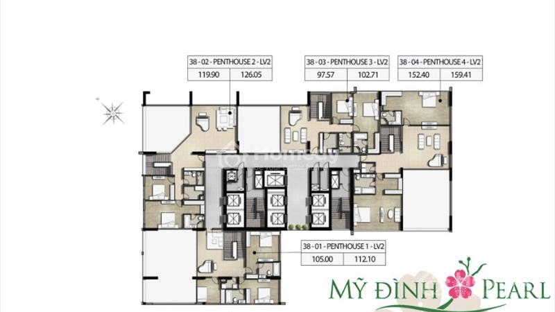  Siêu hót - Penthouse VIP nhất mỹ đình pearl DT -530m2 thiết kế Duplex sân vườn rộng  Full đồ  - Ảnh 8