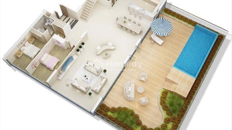  [Cần bán Gấp] - Siêu phẩm Penthouse 530m2  thiết kế Duplex  Full nội thất cao  cấp - sân vườn rộng - Ảnh 7