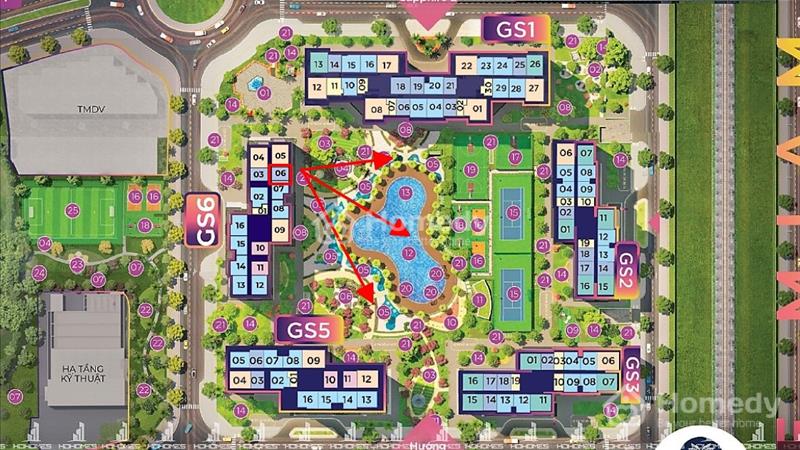 Bán căn hot 1n+1 48m tòa GS6 hướng ĐN view nội khu siêu đẹp Vinhomes Smart City giá 2.9 Tỷ - Ảnh 1