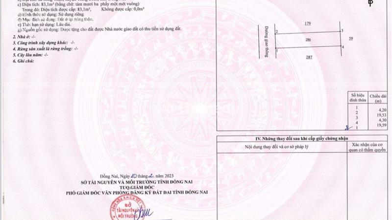 Đất Trảng Bom 83,1m2 thổ cư 100% sát UBND kế trường học và chợ Sông Thao giá đầu tư chỉ 425 triệu - Ảnh 2