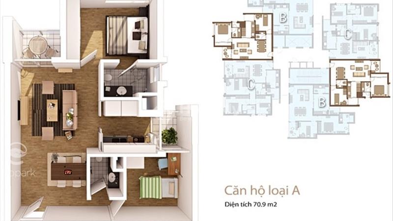 Bán căn hộ 71m2 , 2 ngủ 2 vệ sinh - Chung cư Rừng cọ Ecopark - Giá tốt chỉ 1.730 bao sang tên - Ảnh 2