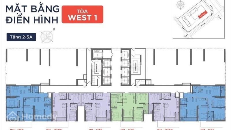 BÁn Chung cư Vinhomes West Point đường Phạm Hùng. Toà W1, giá 4 tỷ, diện tích 69m, 2N2wc, LH:081827 - Ảnh 6