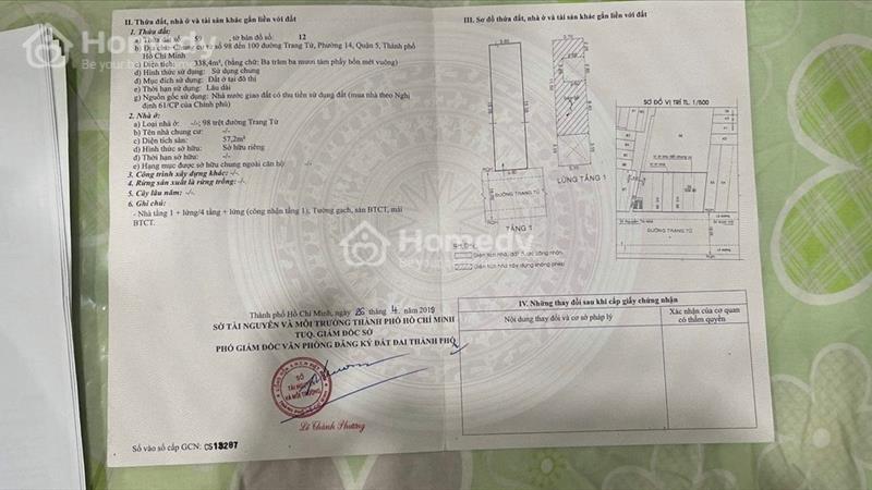 Chung cư tầng trệt 98 Trang Tử, Phường 14, Quận 5 - Ảnh 2