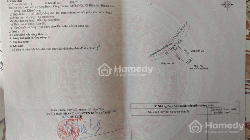Bán đất chính chủ full thổ cư  Kiên Lương - Kiên Giang ( 584 m2) - Ảnh 10