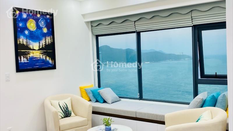 Bán căn góc 32 có view mặt biển, tầng 28 toà OC1B, nội thất mới 100% đang hoàn thiện, 66m2, 2PN - Ảnh 1