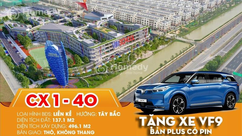Bán căn LK góc CX1 138m sát vách Vinschool, TTTM Vincomes tại Vinhomes OCP2- The Empire 18 tỷ - Ảnh 1