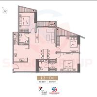 4.6 tỷ sở hữu căn góc 3PN- 4 ban công độc nhất chỉ có ở LeGrand Jardin, htls 0% 12 tháng