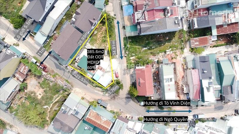Nền góc hai mặt tiền KQH Bạch Đằng-Ngô Quyền Thành phố Đà Lạt - Lâm Đồng giá 16.00 Tỷ - Ảnh 1
