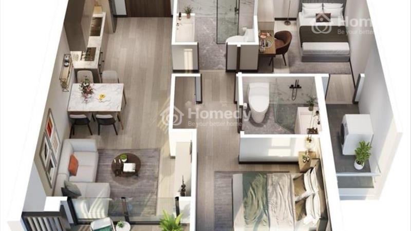 Bán nhanh căn chung cư Masteri West Heights, 2 phòng ngủ, giá 3.56 tỷ tại Nam Từ Liêm - Hà Nội - Ảnh 2