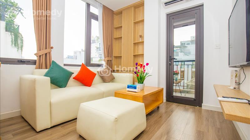 Tòa nhà Sumitomo cho thuê căn hộ dịch vụ 2 ngủ -80m2 có ban công 2 mặt thoáng tại Phố Linh Lang. - Ảnh 4