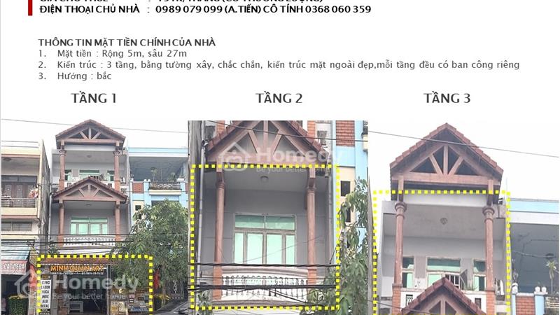 Chính chủ cần cho thuê nhà nguyên căn 709A Trần Cao Vân- TP. Đà Nẵng 135m2 (5x27) - Ảnh 1