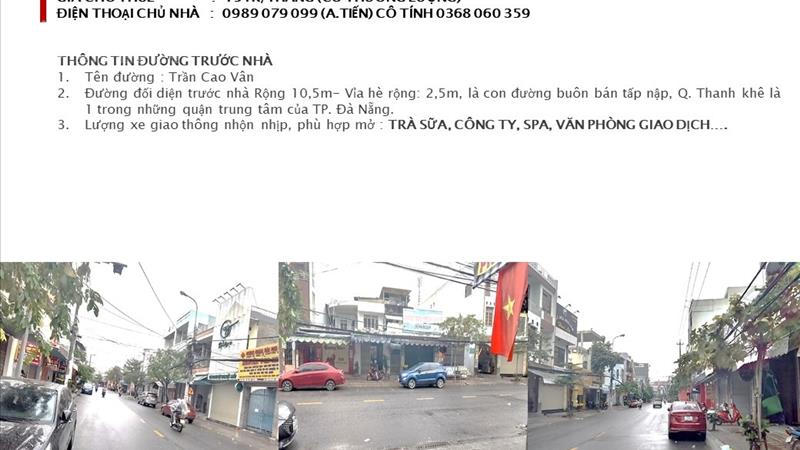 Chính chủ cần cho thuê nhà nguyên căn 709A Trần Cao Vân- TP. Đà Nẵng 135m2 (5x27) - Ảnh 2