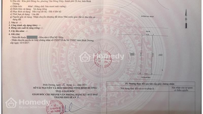 Đất Dĩ An nằm ngay quốc lộ 1K giao với Mỹ Phước Tân Vạn DT 60m2 chỉ 2tyx sổ riêng - Ảnh 4