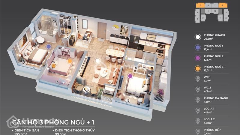 Căn Hộ 3PN The Sang Residence - View Trực Diện Biển Mỹ Khê, Nội Thất Cao Cấp, Sở Hữu Lâu Dài - Ảnh 2
