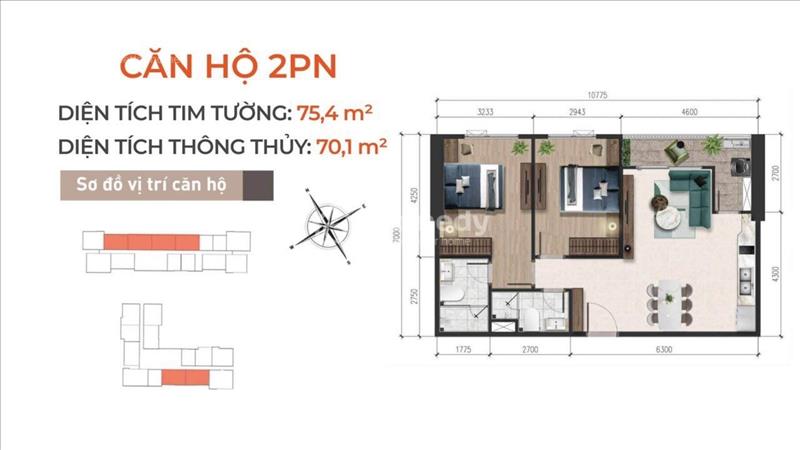 Căn hộ 3 mặt hướng thủy - A&T Sky Garden Bình Dương, tầm view triệu đô - giá đầu tư chỉ 29tr/m2 - Ảnh 6