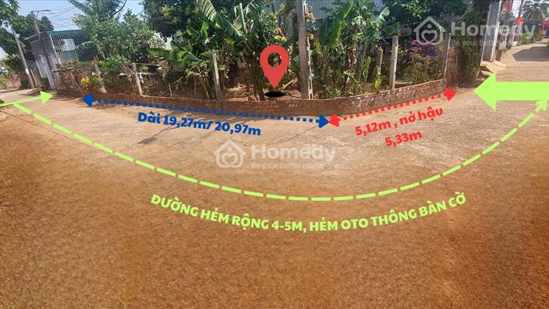 Đất thổ cư Krông A, chợ Ea Tu, QL14 - 26, TP. Buôn Ma Thuột 5x20 nở hậu, thổ cư 75m2 giá 1.15 Tỷ - Ảnh 1