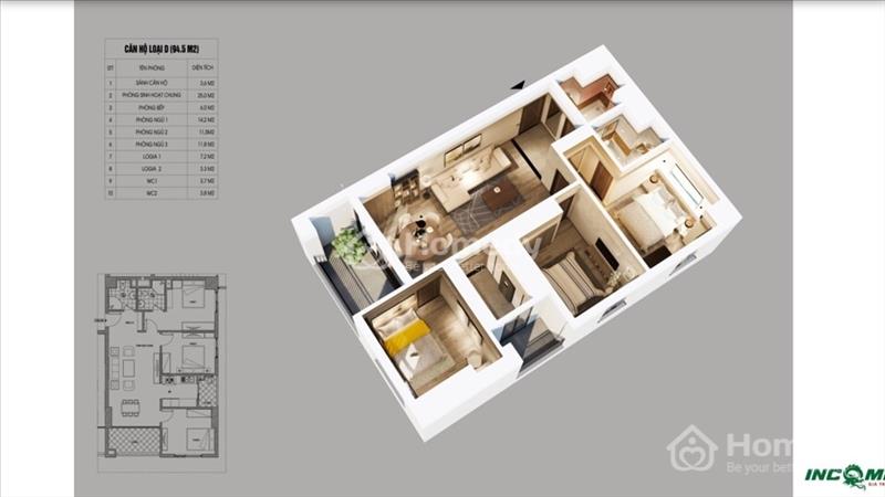 Chung cư Northern Diamond cho thuê căn 2 PN  cạnh Aeon Long Biên, có slot để xe - Ảnh 1