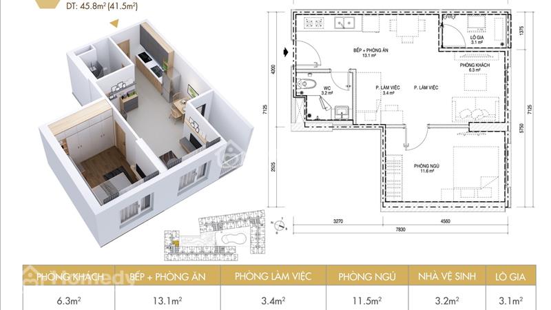 Căn 2PN giá chỉ 1 tỷ 4, Full NT, kèm cam kết cho thuê 216tr/36 tháng - Ảnh 11