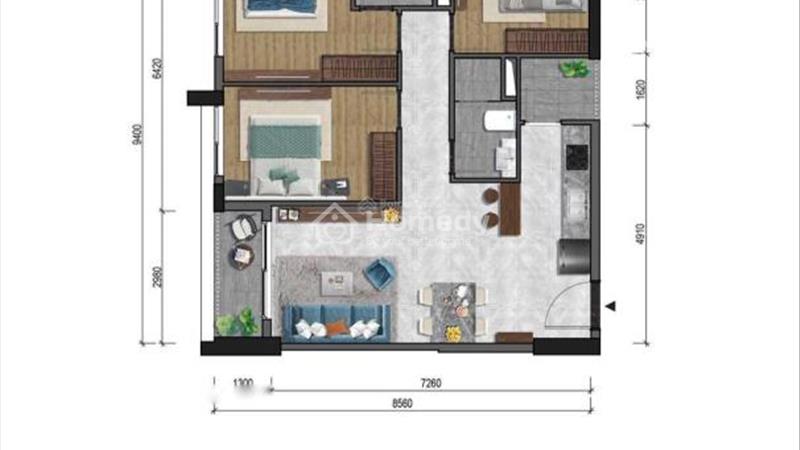 Bán căn hộ The Privia Khang Điền, 3 phòng ngủ, 83 m2, giá rẻ tại Bình Tân - TP Hồ Chí Minh - Ảnh 1