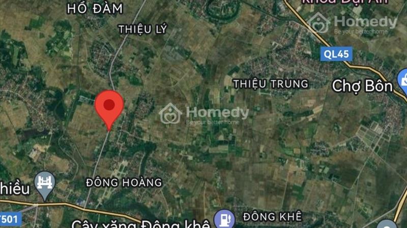 Bán lô mặt đường tỉnh lộ 517B đoạn Đông Hoàng - Thiệu Lý 100m2 rộng 5m giá chỉ 1 tỷ 1xx - Ảnh 1