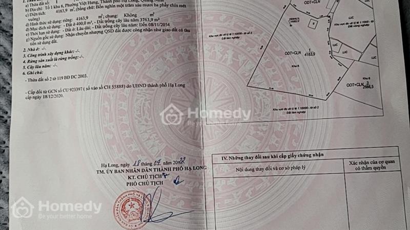 Cần tiền bán lô đất sổ đỏ trung tâm thành phố hạ long giá siêu siêu rẻ. giá 3.5tr/m2 - Ảnh 1