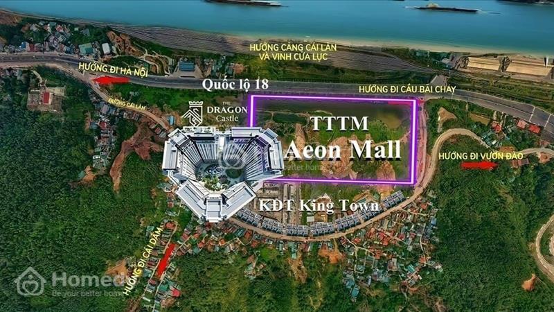 Bán shop khối đế căn góc hoa hậu view vịnh & Aoen Mall của tòa The Dragon Castle Hạ Long - Ảnh 2