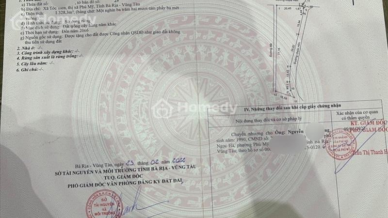 Bán 2000m2 đất tại thị xã Phú Mỹ gần tuyến đi sân bay quốc tế Long Thành - Ảnh 2