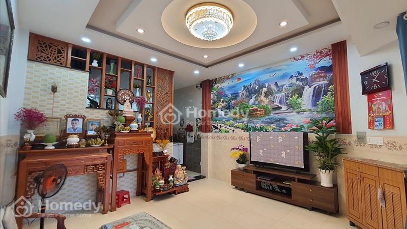 Chủ ngộp giảm 2,9 tỷ còn 7,6 tỷ - 4 tầng 5,25x23 - Lê Thị Riêng Q12 - Tặng nội thất - HXH. - Ảnh 1