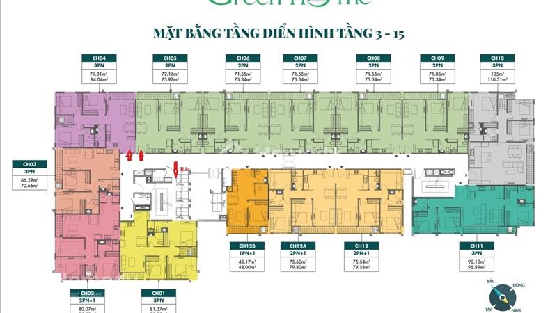 Bán nhanh căn 105m2 hướng đông nam Phương Đông greenhomes, giá 5.3 tỷ bao phí. Nhận nhà ngay. - Ảnh 2