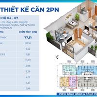 Chuyển nhượng căn hộ 77m2 ban công Đông Nam tầng đẹp Khai Sơn City chỉ 4.2 tỷ