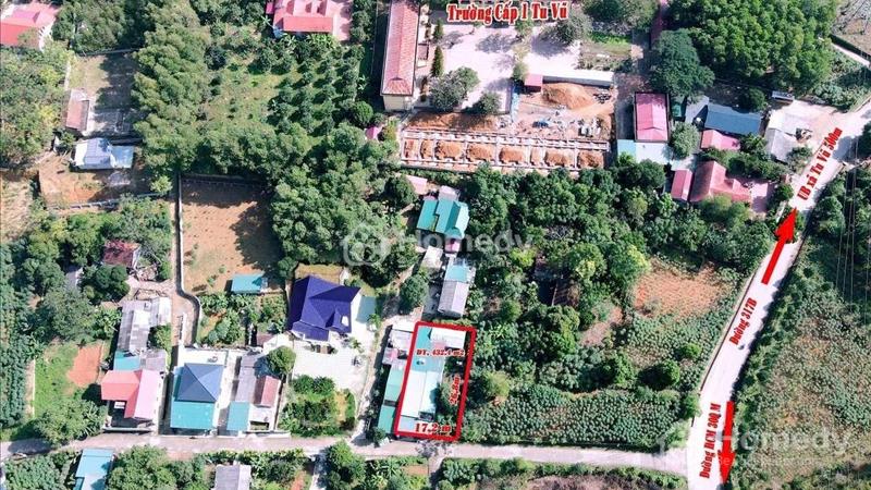 ( Cực hiếm) Bán đất gần trường cấp 1 Tu Vũ, 432m2 MT 17,2m - Tiện đưa trẻ đến trường, chỉ 750 triệu - Ảnh 3