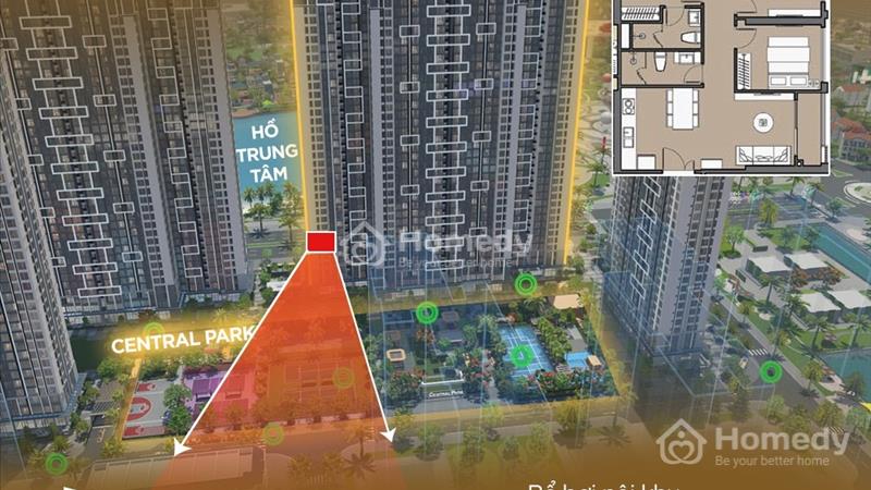 Bán căn 3 Ngủ view Nội khu, phân khu Cao cấp Masteri chỉ 60tr/1m2 - Ảnh 1