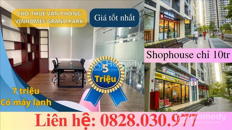 Cho thuê mặt bằng Vinhomes Grand Park: chỉ từ 12 triệu - Ảnh 1