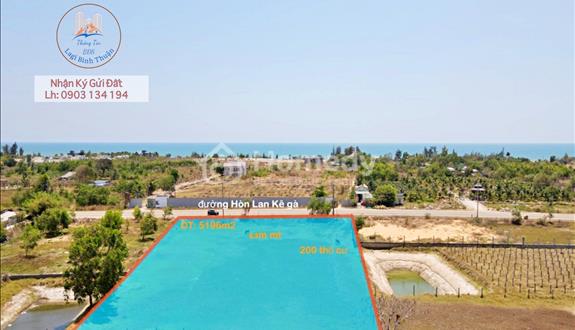 Bán 5 sào đất MT Hòn Lan Kê Gà, đường Hòn Lan đang thi công, cơ hội đầu tư du lịch biển - Ảnh 1