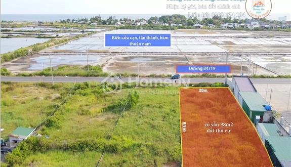 Bán 1000m2 đất có thổ cư MT ĐT 719 view biển đón gió, ngay khu dân cư, giá đầu tư - Ảnh 1