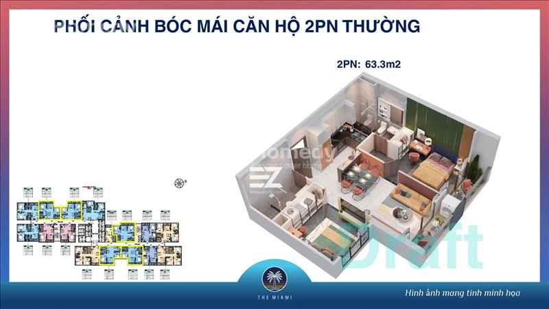 Bán căn 2PN 68m tòa GS6 hướng ĐN view bể bơi resort nội khu siêu vip Dự án Vinhomes Smart City - Ảnh 3