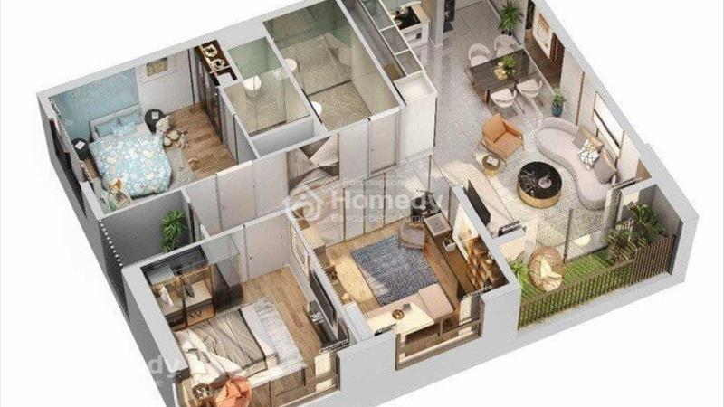 Cam kết lợi nhuận cho thuê tới 72tr, từ 200tr sở hữu căn hộ 2PN 70m2  - Ảnh 3