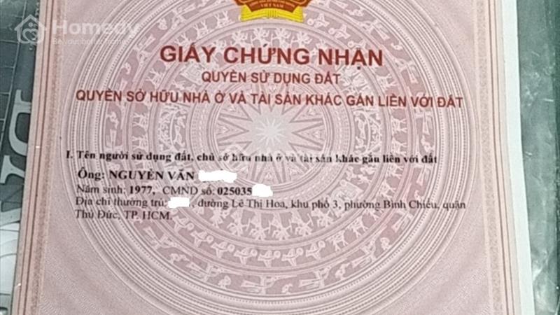 Bán nhà riêng mặt tiền đường Lê Thị Hoa - Thành phố Thủ Đức - TP Hồ Chí Minh giá 3.55 Tỷ - Ảnh 1