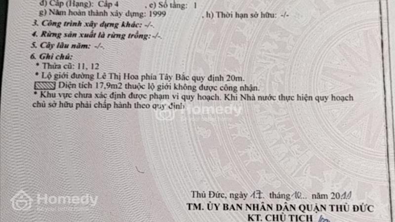 Bán nhà riêng mặt tiền đường Lê Thị Hoa - Thành phố Thủ Đức - TP Hồ Chí Minh giá 3.55 Tỷ - Ảnh 2