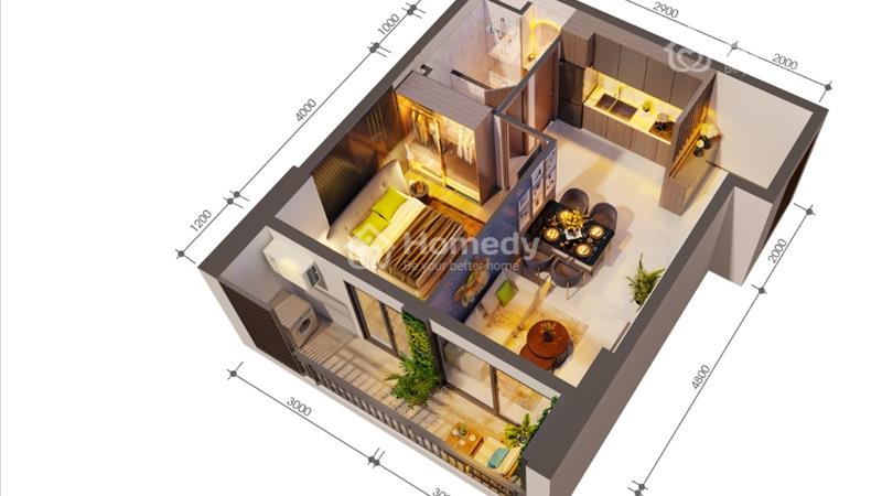 Căn Hộ 1 Phòng Ngủ The GLORY 48m2 Gồm Nội Thất + 5 Phong Cách Thiết Kế, Giá Từ 2 Tỷ - Ảnh 7