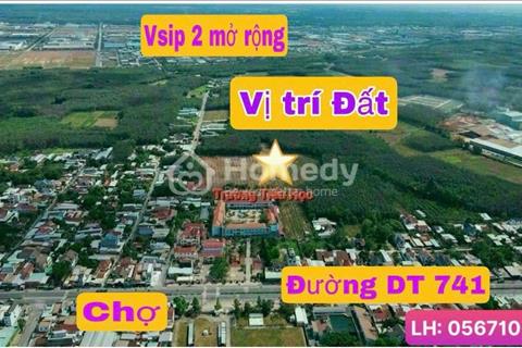 Bán lô đất đối diện chợ Chánh Lưu, di chuyển kcn vsip 2a chỉ 5’