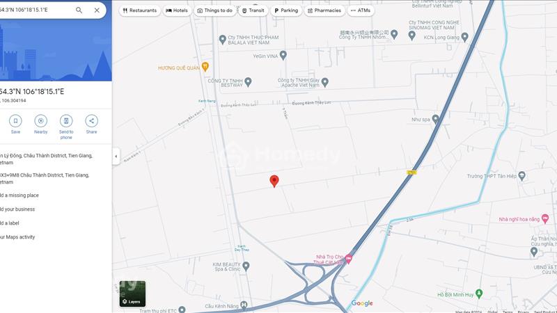 Bán Đất Mặt Tiền Đường 878 Khu Công Nghiệp Long Giang, Tiền Giang - Ảnh 1