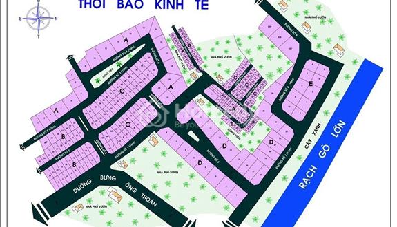Bán nhanh lô góc vị trí đẹp tại dự án Thời Báo Kinh Tế SG hẻm 68 Bưng Ông Thoàn, P Phú Hữu, TP TD - Ảnh 1