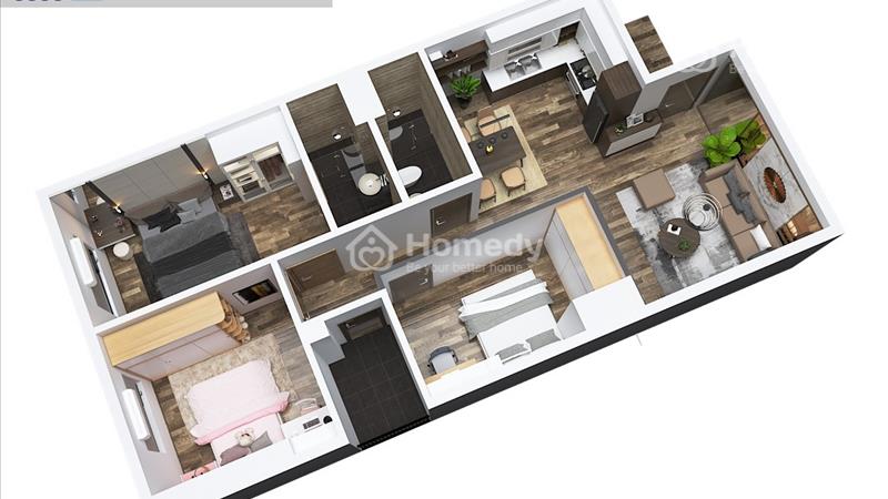 TRực tiếp CĐT- Căn hộ 3PN -Giá chỉ hơn 3 tỷ. Hướng Đông Nam mát mẻ 0979209391 - Ảnh 1
